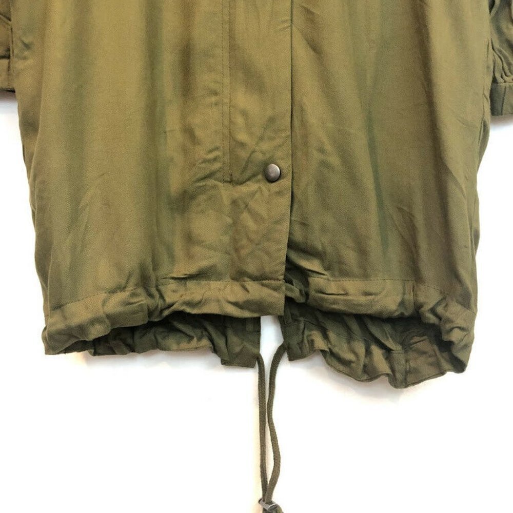Love Tree S Long Hooded Lightweight Green Military - Picture 5 of 8